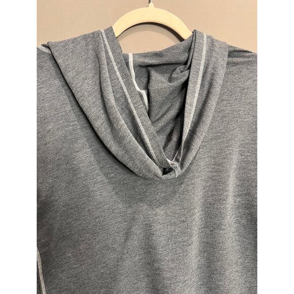 Gray Long Sleeve Shirt with Orange Accent - Picture 4 of 7